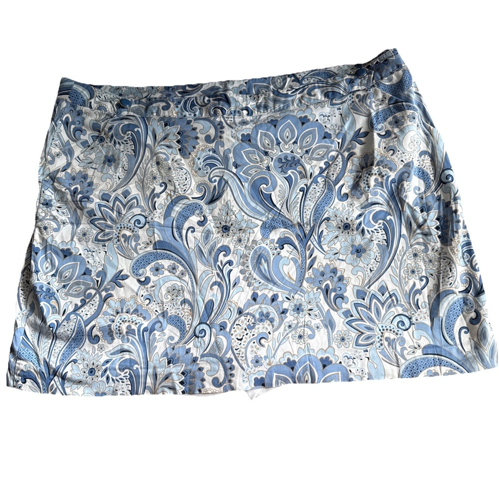 E P Pro Skort SZ 20 Sporty Golf Athleisure Paisley Design